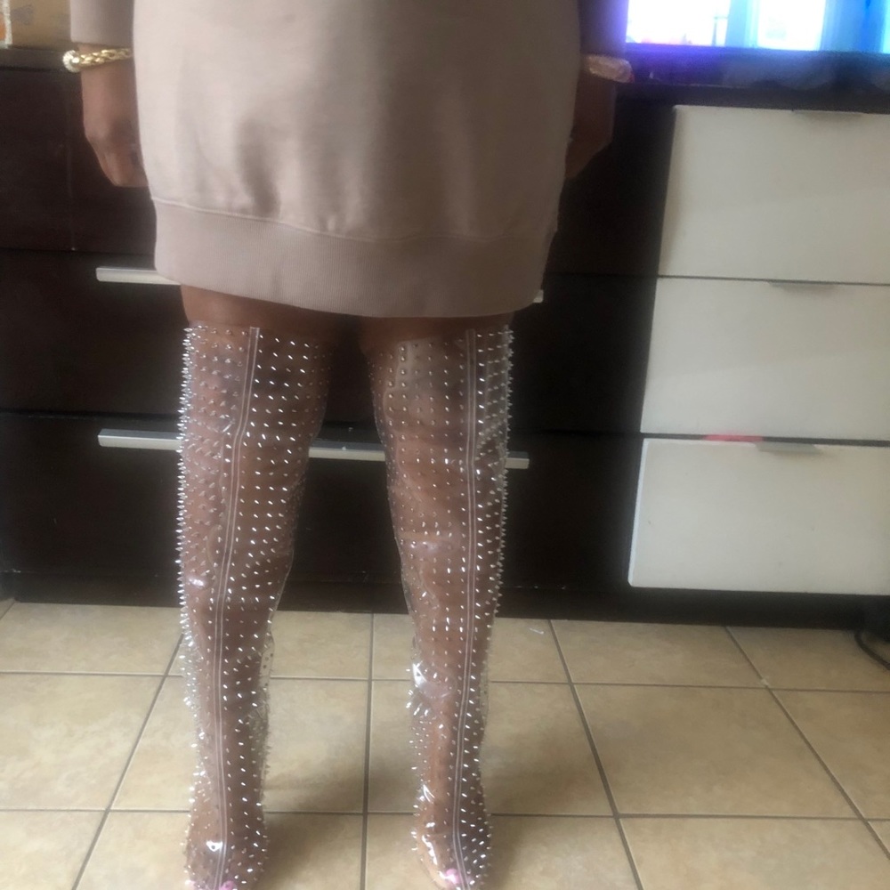 Steve Madden Vava-S Clear Boots - Picture 12 of 13
